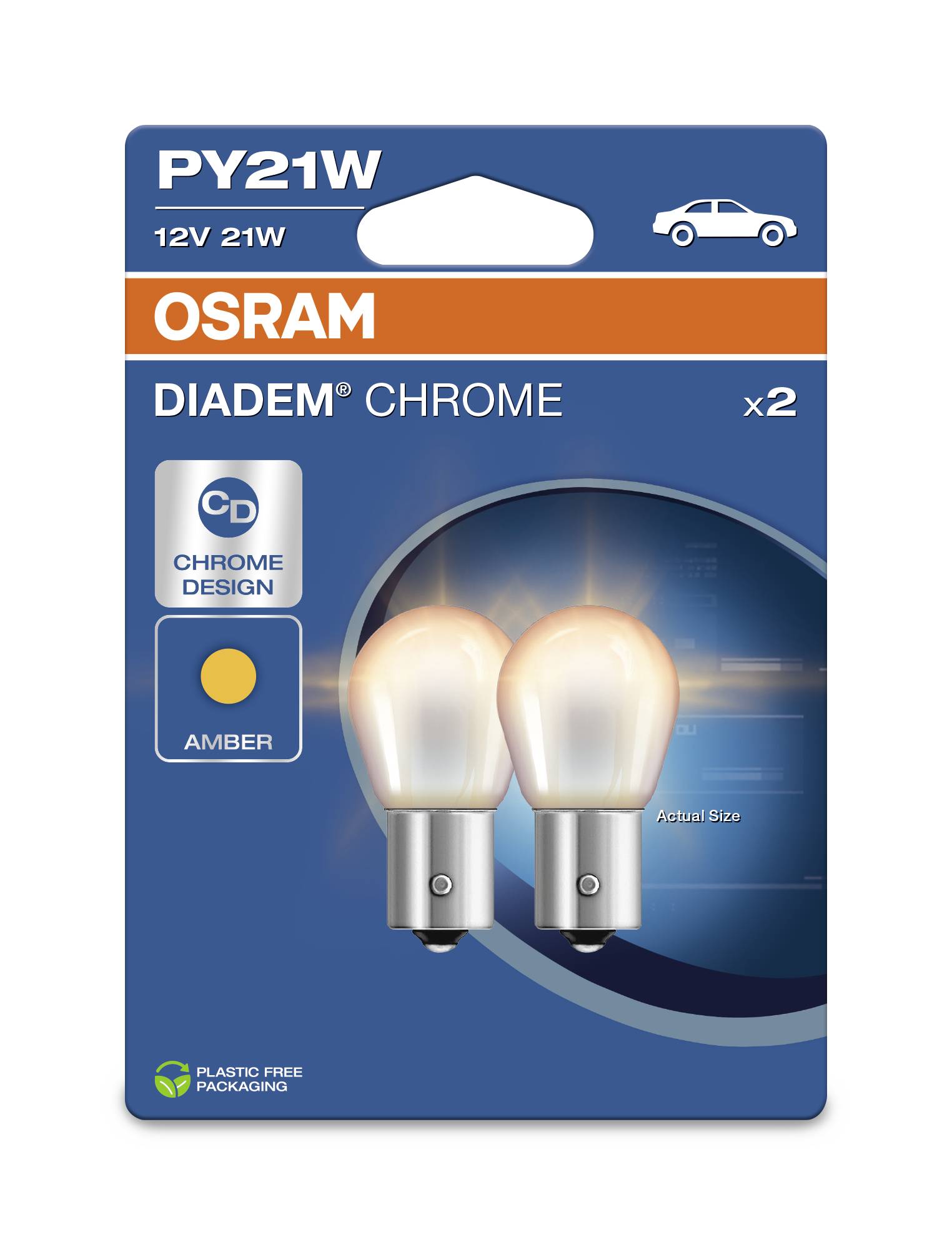 Osram Automotive 4062172394857 Signal Leuchtmittel Diadem PY21W 21W 12V