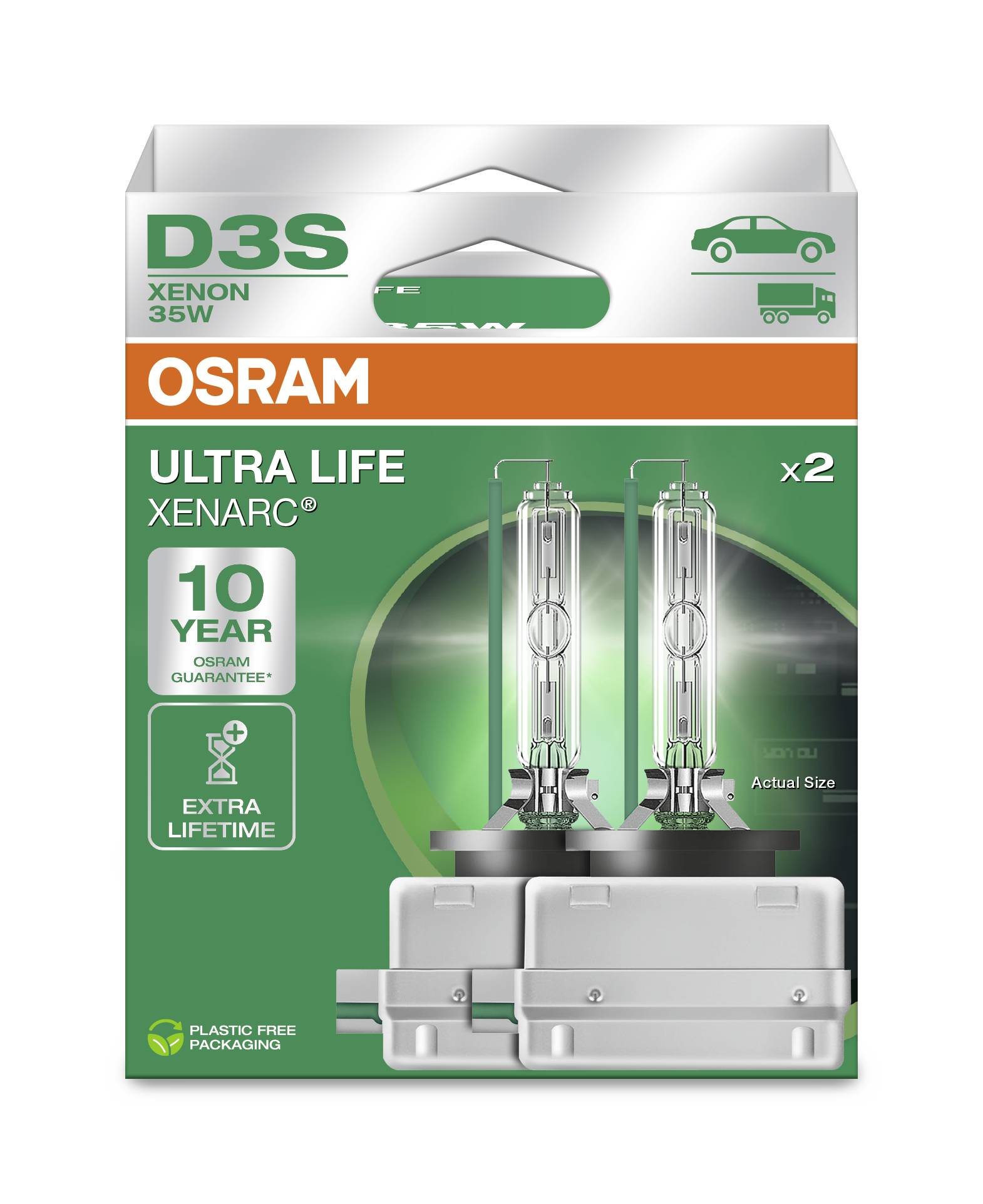Osram Automotive 4062172404273 Xenon Leuchtmittel Xenarc Ultra Life D3S 35W 42V