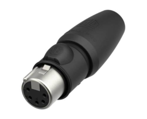 Neutrik NC5FX1-TOP-14 XLR-Steckverbinder Kupplung, gerade Polzahl: 5 Schwarz 1St.