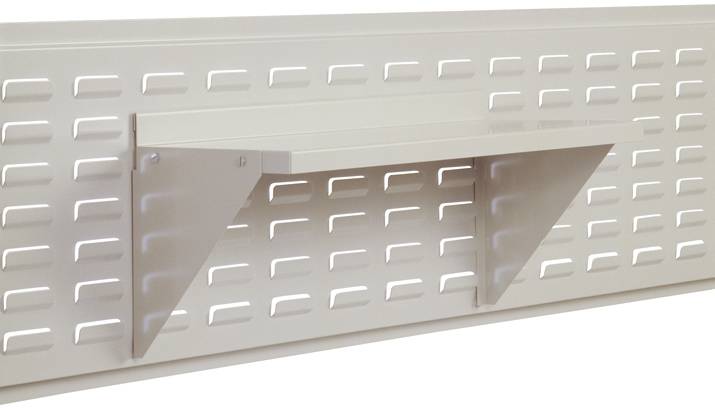 Manuflex SS8285 Ablage-Konsole für Schlitzplatte BxTxH 500 x 250 x 195mm