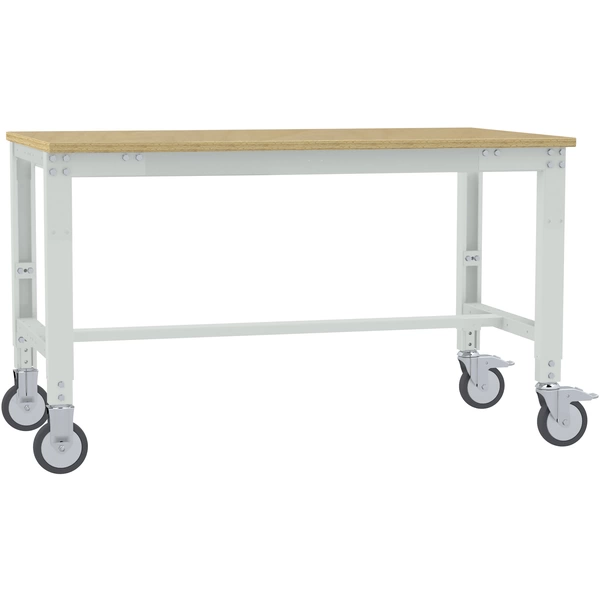 Manuflex AU7335.7035 Arbeitstisch UNIVERSAL Spezial mobil mit Multiplexplatte, BxTxH = 1250 x 800 x 752-972mm Lichtgrau (RAL 7035) Manuflex AU7335.7035 Arbeitstisch UNIVERSAL Spezial mobil mit Multiplexplatte, BxTxH = 1250 x 800 x 752-972mm Lichtgrau (RAL 7035)