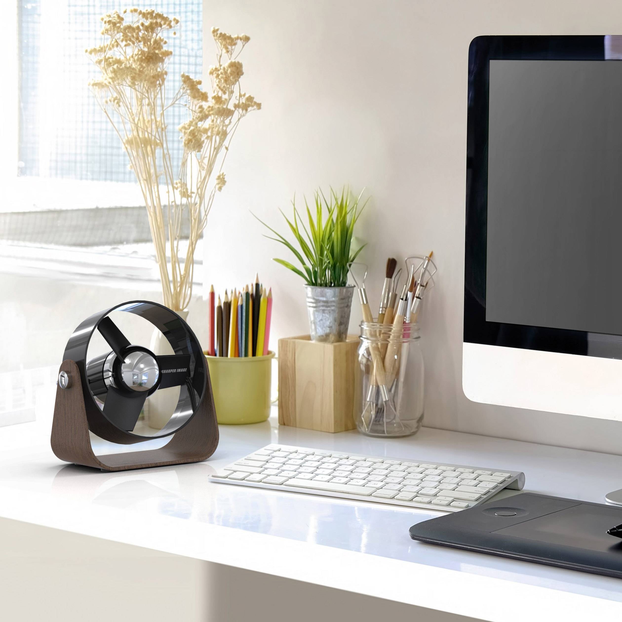 Sharper Image SBS1 USB-Ventilator Schwarz