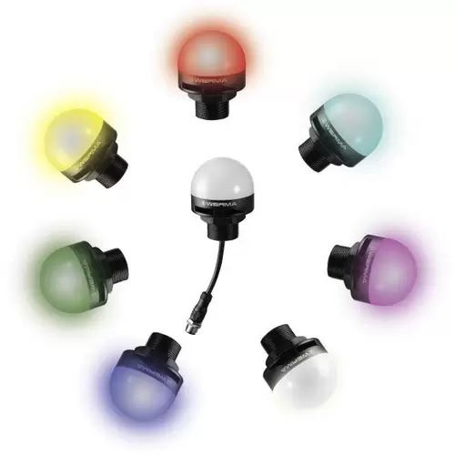 Werma Signaltechnik Signalleuchte LED MC RGB 240.120.50 RGB, Rot, Gelb, Grün, Weiß, Blau, Violett Werma Signaltechnik Signalleuchte LED MC RGB 240.120.50 RGB, Rot, Gelb, Grün, Weiß, Blau, Violett