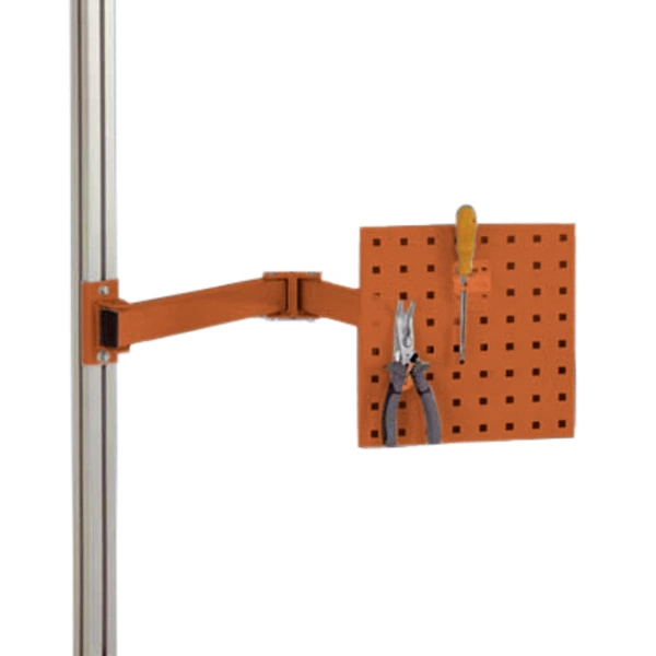 Manuflex ZB8232.2001 Werkzeugträgerplatte für CANTOLAB und ALU, BxH 305 x 305 mm, mit Doppelgelenk-Schwenkausleger Manuflex ZB8232.2001 Werkzeugträgerplatte für CANTOLAB und ALU, BxH 305 x 305 mm, mit Doppelgelenk-Schwenkausleger