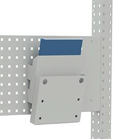Manuflex ZB4777.7035 Dokumentenablage Anbauelement für Lochplatten/Lochblech