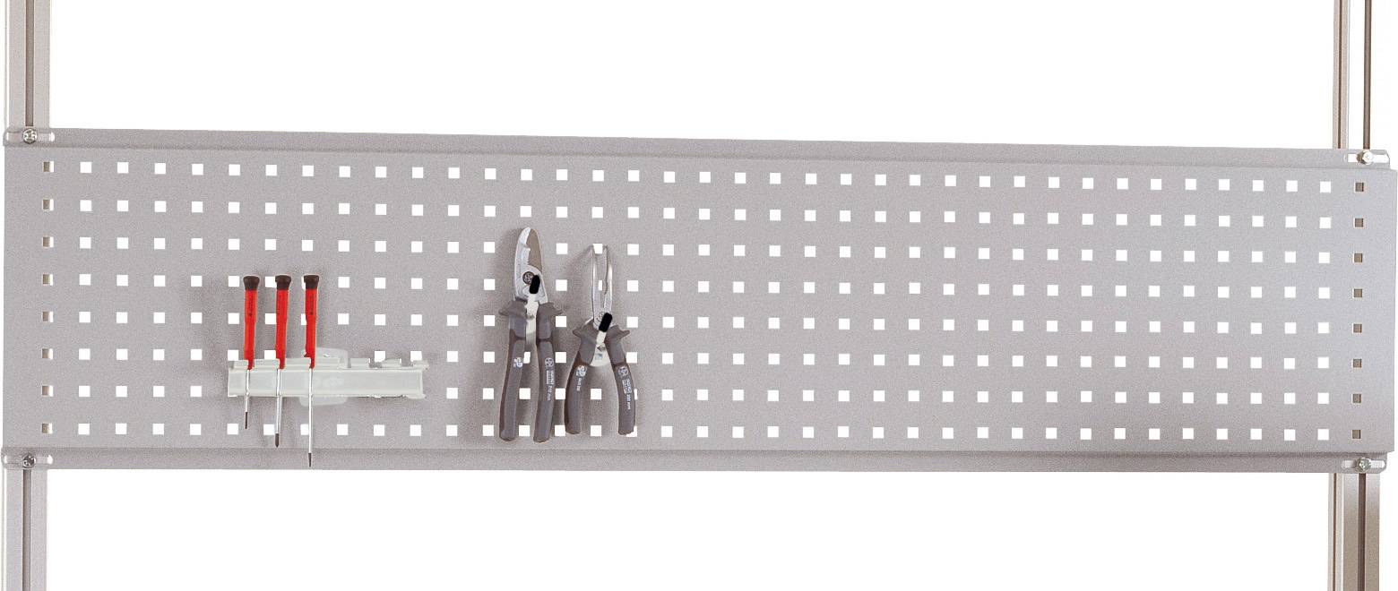 Manuflex LZ8272.9006 ESD-Werkzeug-Lochplatte für UNIVERSAL und CANTOLAB, Nutzhöhe = 300 mm. Für Tischbreite 1250mm 1St.