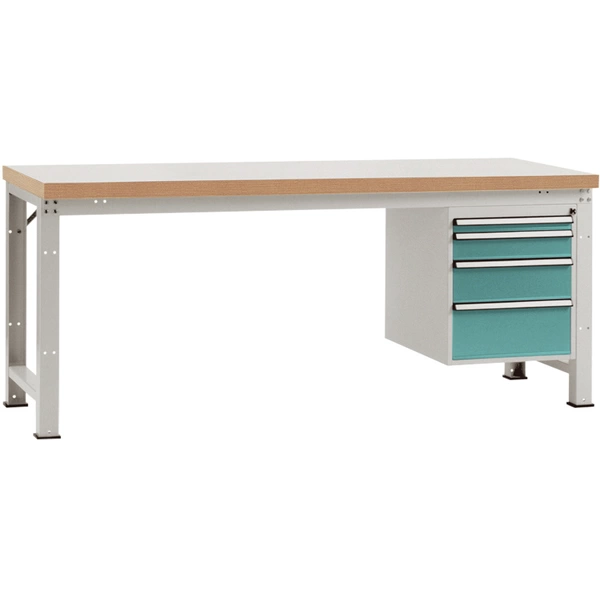 Manuflex WP5427.5021 Komplett-Werkbank Grund PROFI Standard mit Kunststoff-Platte, BxTxH = 1500 x 700 x 840mm Manuflex WP5427.5021 Komplett-Werkbank Grund PROFI Standard mit Kunststoff-Platte, BxTxH = 1500 x 700 x 840mm