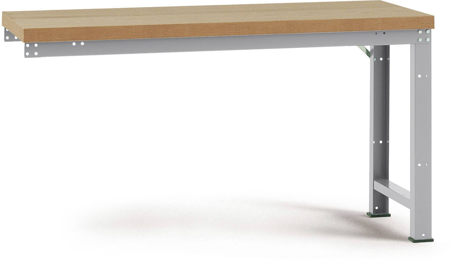 Manuflex WP4024.9006 Anbauwerkbank PROFI Standard mit Multiplexplatte, BxTxH = 1750 x 700 x 840mm