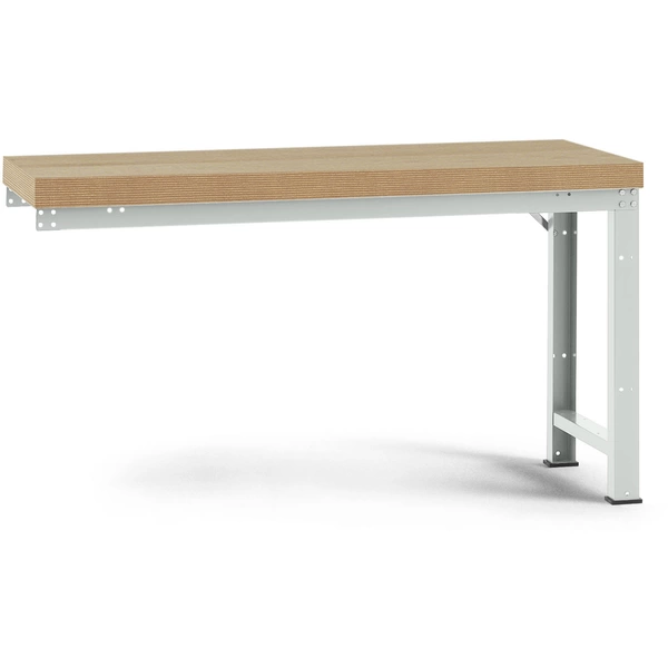 Manuflex WP4025.7035 Anbauwerkbank PROFI Standard mit Multiplexplatte, BxTxH = 1750 x 700 x 850mm Manuflex WP4025.7035 Anbauwerkbank PROFI Standard mit Multiplexplatte, BxTxH = 1750 x 700 x 850mm