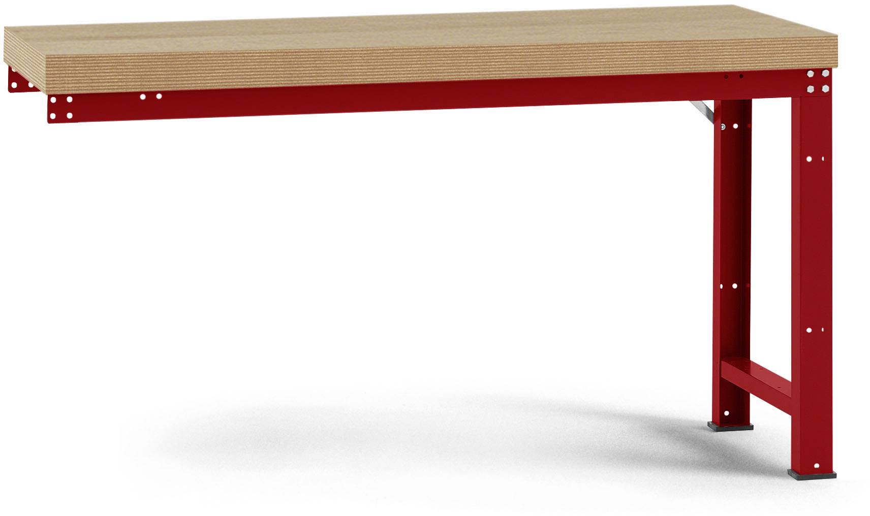 Manuflex WP4005.3003 Anbauwerkbank PROFI Standard mit Multiplexplatte, BxTxH = 1250 x 700 x 850mm