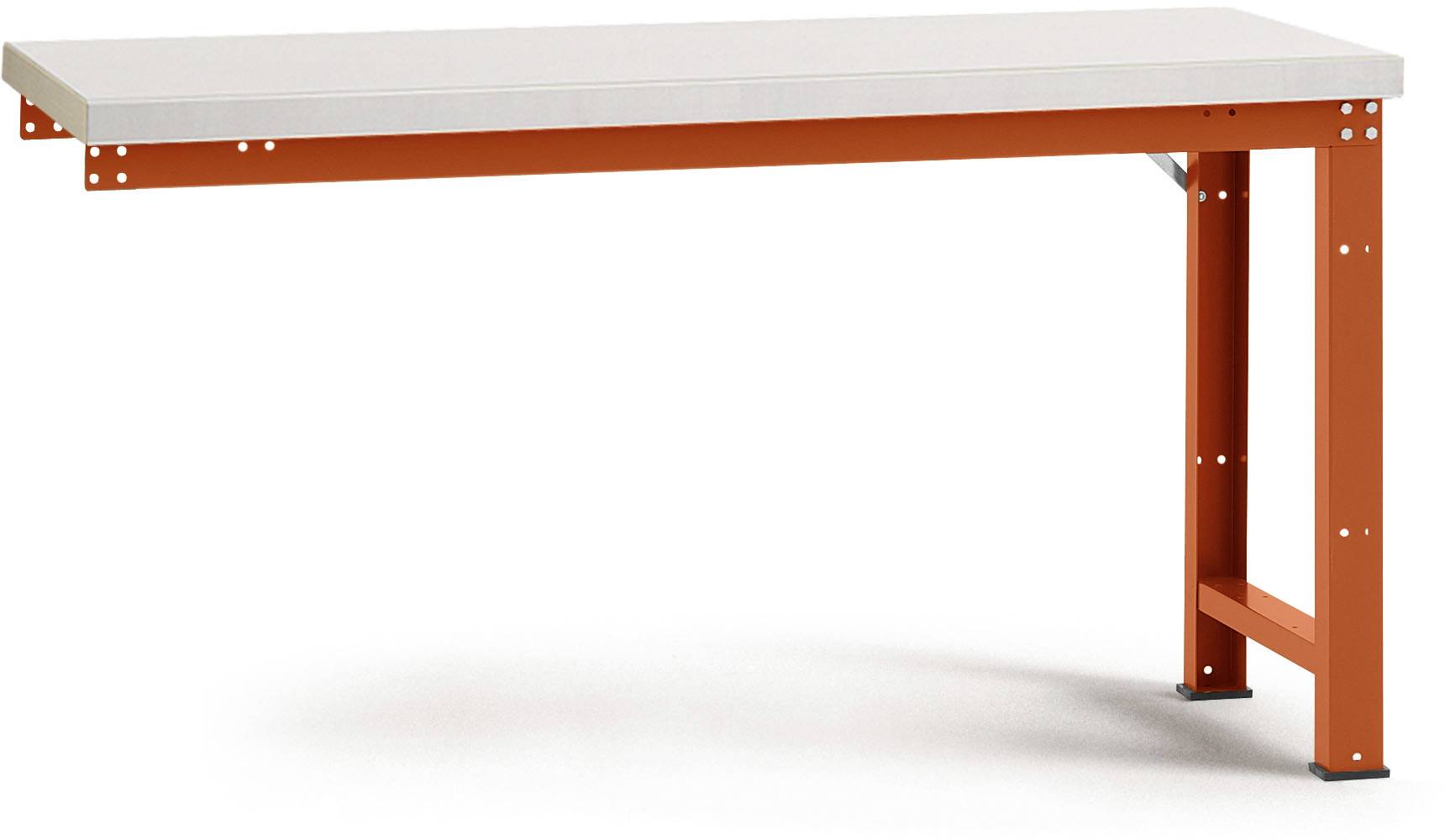 Manuflex WP4036.2001 Anbauwerkbank PROFI Standard mit Blechbelagplatte, BxTxH = 2000 x 700 x 840mm