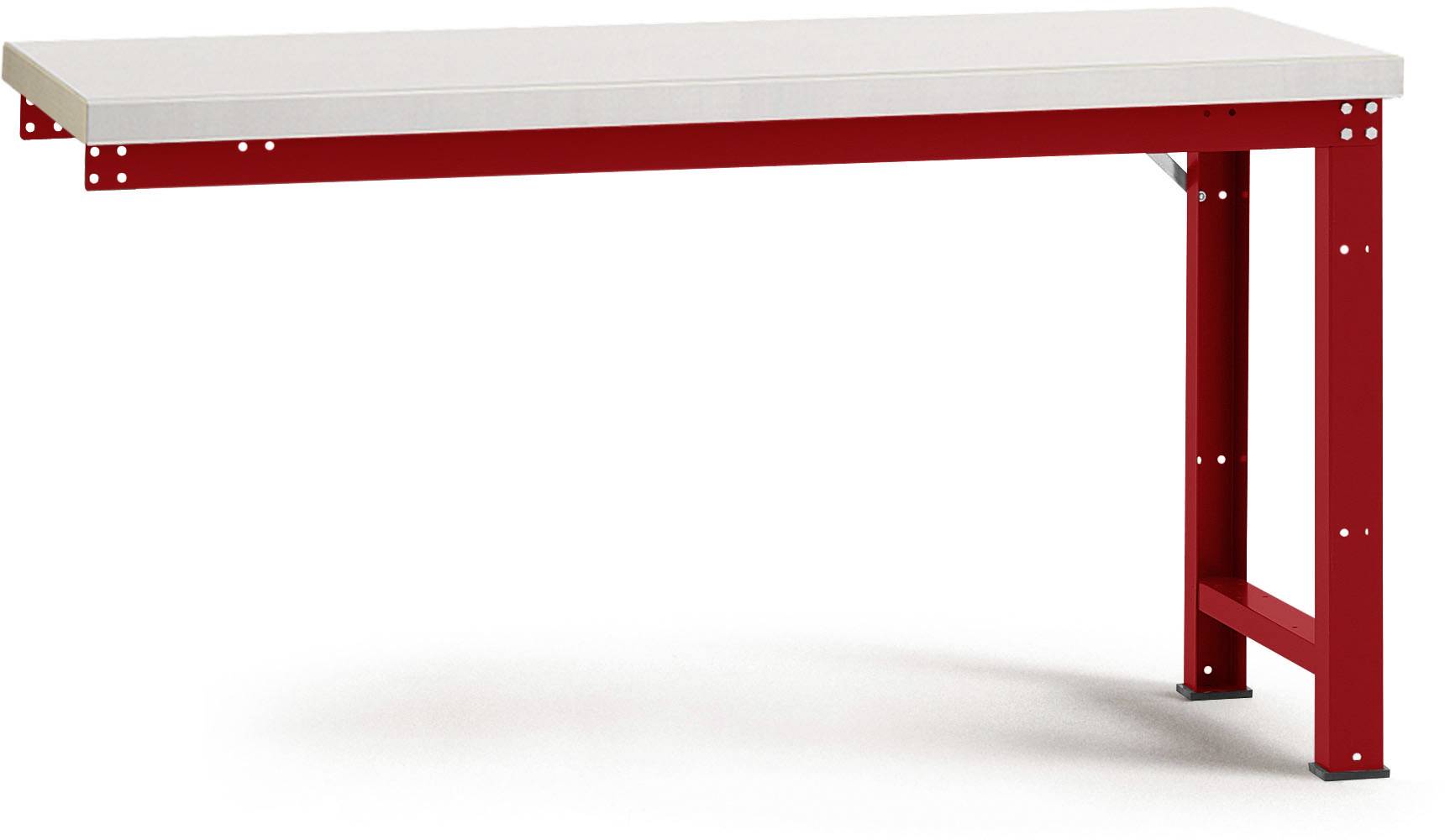 Manuflex WP4016.3003 Anbauwerkbank PROFI Standard mit Blechbelagplatte, BxTxH = 1500 x 700 x 840mm