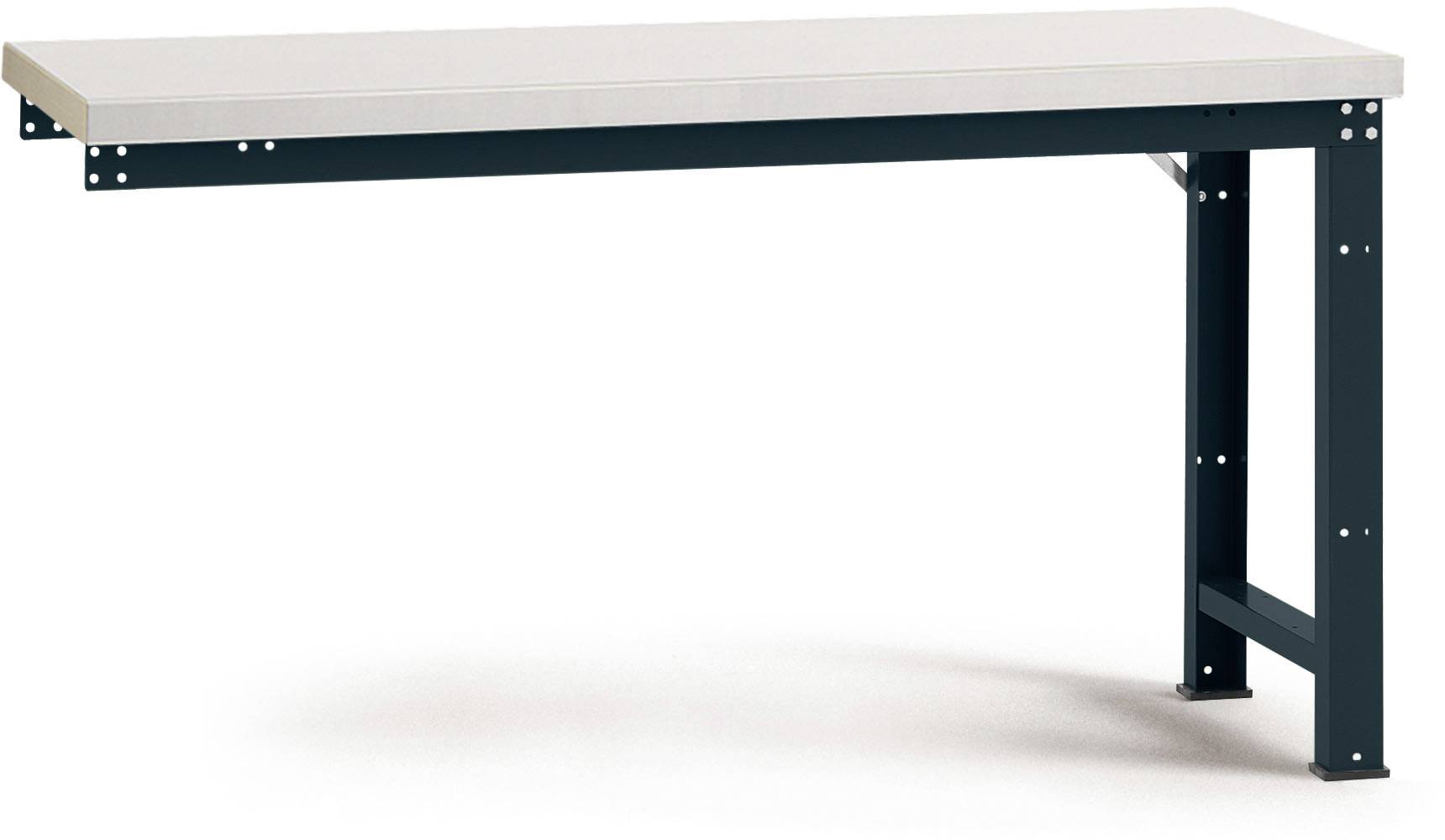 Manuflex WP4026.7016 Anbauwerkbank PROFI Standard mit Blechbelagplatte, BxTxH = 1750 x 700 x 840mm