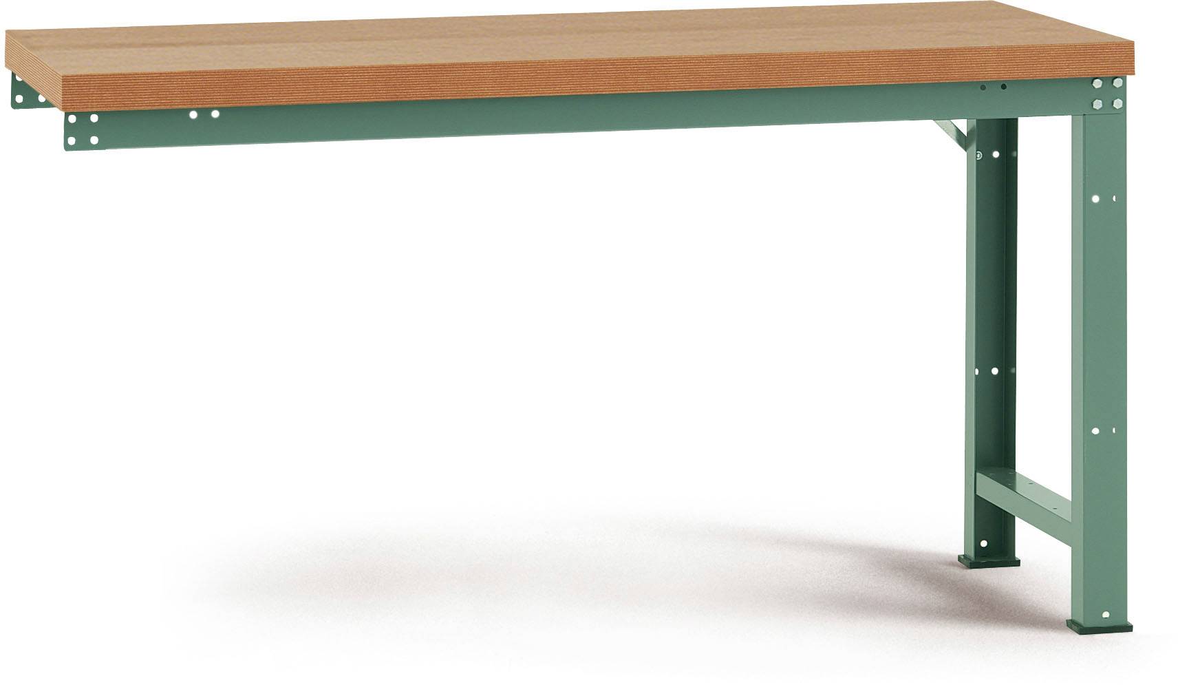 Manuflex WP4062.7016 Anbauwerkbank PROFI Standard mit massiver Bucheplatte, BxTxH = 1750 x 700 x 840mm