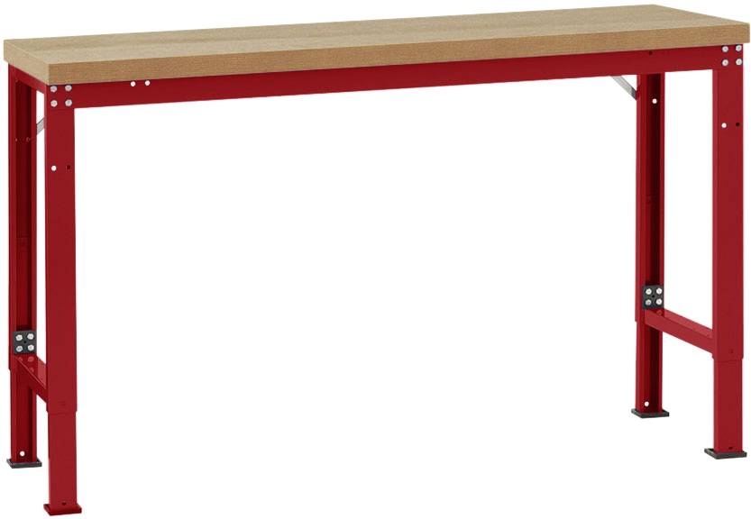 Manuflex WP6016.3003 Grundwerkbank PROFI Spezial mit Blechbelagplatte, BxTxH = 1500 x 700 x 740-1040mm