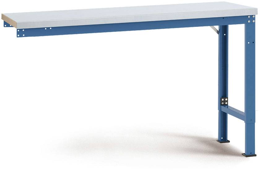 Manuflex WP7016.5012 Anbauwerkbank PROFI Spezial mit Blechbelagplatte, BxTxH = 1500 x 700 x 740-1040mm