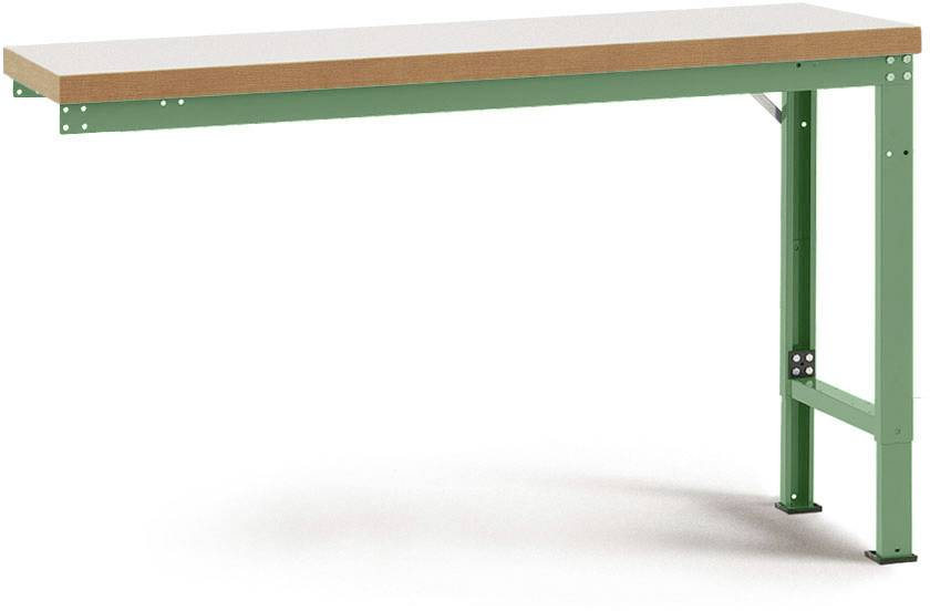 Manuflex WP7039.6011 Anbauwerkbank PROFI Spezial mit Kunststoffplatte, BxTxH = 2000 x 700 x 740-1040mm