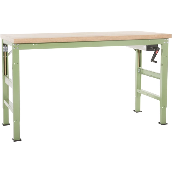 Manuflex WP8004.0001 Grundwerkbank PROFI Ergo K mit Multiplexplatte, BxTxH = 1250 x 700 x 740-1040mm Manuflex WP8004.0001 Grundwerkbank PROFI Ergo K mit Multiplexplatte, BxTxH = 1250 x 700 x 740-1040mm