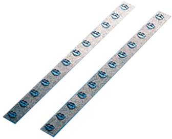 Manuflex ZB3021 Seitenschienenpaar für Fachteiler, für Blendenhöhe 100-300 mm, BxTxH = 432 x 0,75 x 31mm