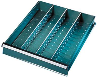 Manuflex ZB3025 Fachschienen für Gehäuse-Schubfächer, für Blendenhöhe 50 mm, BxTxH = 9 x 483 x 33mm