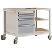 Manuflex TP1007.9006 Mobile Werkbank Modell 1 mit lichtgrauer Melamin-Abdeckplatte 22mm BxTxH 1135 x 590 x 802mm Manuflex TP1007.9006 Mobile Werkbank Modell 1 mit lichtgrauer Melamin-Abdeckplatte 22mm BxTxH 1135 x 590 x 802mm