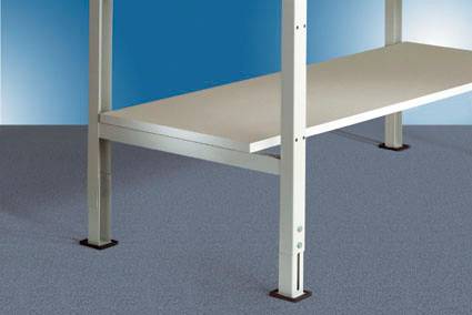 Manuflex ZB3754 Zwischenboden für UNIVERSAL Arbeitstische Mobil BxT 1250 x 600 mm, BxTxH= 1250 x 350 x 19mm