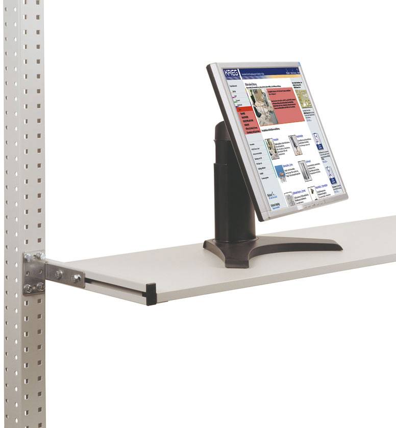 Manuflex ZB8375.7035 Gerätewagen für UNIVERSAL und PROFI, Breite 80 mm, für Tischbreite bis 2500mm