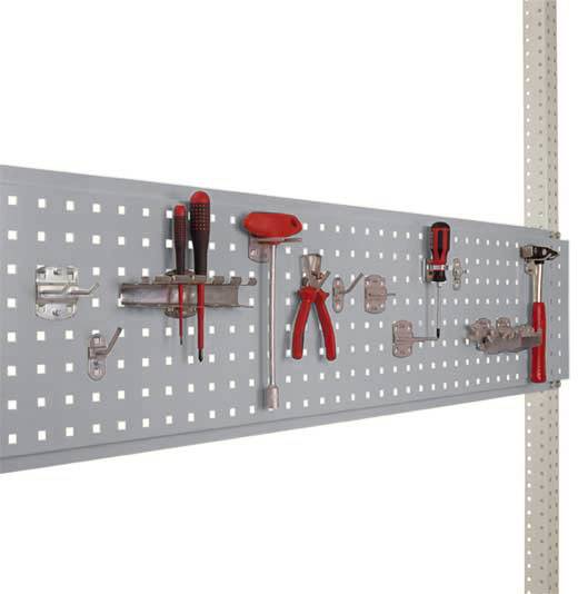 Manuflex ZB3344.9006 Werkzeug-Lochplatte für Stahl-Aufbauportale, Nutzhöhe = 300 mm. Für Tischbreite 1750mm 1St.