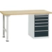 Manuflex TP5088.7016 Werkbanksystem COMBI Modell 2 mit Multiplexplatte, BxTxH = 1500 x 700 x 840mm Manuflex TP5088.7016 Werkbanksystem COMBI Modell 2 mit Multiplexplatte, BxTxH = 1500 x 700 x 840mm