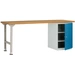 Manuflex WC5125.5007 Werkbanksystem COMBI Modell 8 mit massiver Bucheplatte, BxTxH = 2000 x 700 x 840mm Manuflex WC5125.5007 Werkbanksystem COMBI Modell 8 mit massiver Bucheplatte, BxTxH = 2000 x 700 x 840mm