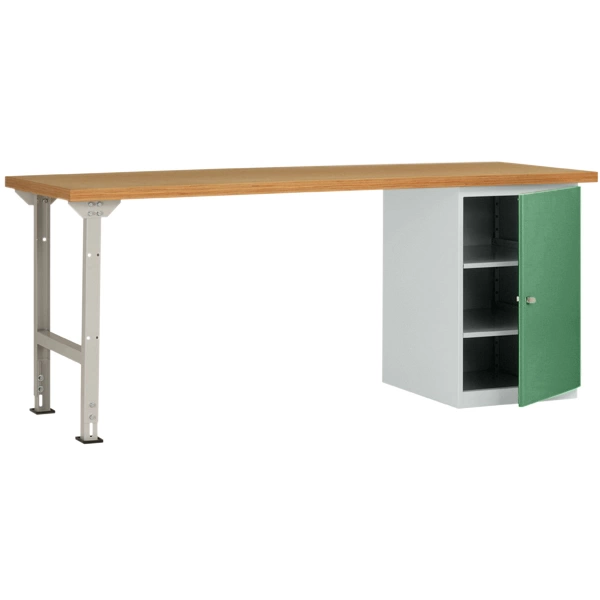Manuflex WC5122.6011 Werkbanksystem COMBI Modell 8 mit Multiplexplatte, BxTxH = 1500 x 700 x 840mm Manuflex WC5122.6011 Werkbanksystem COMBI Modell 8 mit Multiplexplatte, BxTxH = 1500 x 700 x 840mm