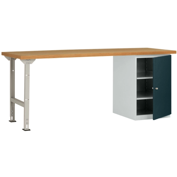 Manuflex WC5124.7016 Werkbanksystem COMBI Modell 8 mit Multiplexplatte, BxTxH = 2000 x 700 x 840mm Manuflex WC5124.7016 Werkbanksystem COMBI Modell 8 mit Multiplexplatte, BxTxH = 2000 x 700 x 840mm