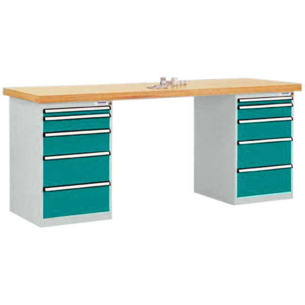 Manuflex TP5091.5021 Werkbanksystem COMBI, 2 Gehäuse Modell 1 mit Multiplexplatte, BxTxH = 2000 x 700 x 840mm Manuflex TP5091.5021 Werkbanksystem COMBI, 2 Gehäuse Modell 1 mit Multiplexplatte, BxTxH = 2000 x 700 x 840mm