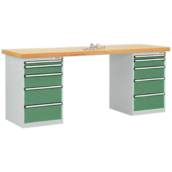 Manuflex TP5091.6011 Werkbanksystem COMBI, 2 Gehäuse Modell 1 mit Multiplexplatte, BxTxH = 2000 x 700 x 840mm Manuflex TP5091.6011 Werkbanksystem COMBI, 2 Gehäuse Modell 1 mit Multiplexplatte, BxTxH = 2000 x 700 x 840mm