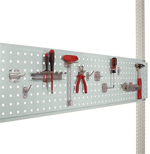 Manuflex AS1702.7035 Werkzeug-Lochplatte für PACKPOOL, Nutzhöhe = 300 mm. Für Tischbreite 1500mm 1St.
