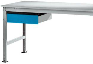 Manuflex LZ4173.5012 ESD ESD-Einzelschubfach in Lichtblau RAL 5012, mit Schloss, BxTxH= 425 x 550 x 135mm