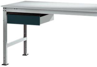 Manuflex LZ4173.7016 ESD ESD-Einzelschubfach in Anthrazit RAL 7016, mit Schloss, BxTxH= 425 x 550 x 135mm