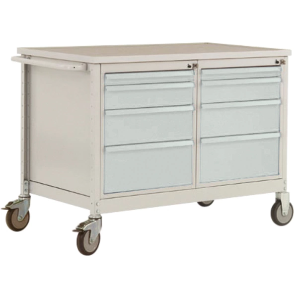 Manuflex LW1004.7016 ESD ESD-Mobile Werkbank Modell 4 mit Schubfächer, BxTxH 1135 x 590 x 805mm Manuflex LW1004.7016 ESD ESD-Mobile Werkbank Modell 4 mit Schubfächer, BxTxH 1135 x 590 x 805mm