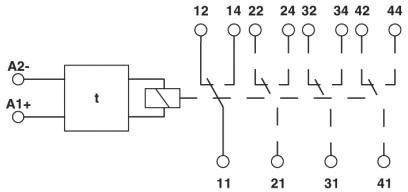 Phoenix Contact Steckmodul mit LED, mit Varistor RIF-T3-24UC Leuchtfarben: Gelb 1St.
