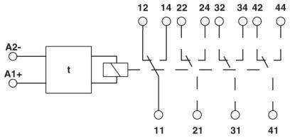 Phoenix Contact Steckmodul mit LED, mit Varistor RIF-T3-24UC Leuchtfarben: Gelb 1St.
