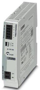 Ein elektronisches Gerät mit Display und Anschlüssen, beschriftet als 'D-ES120-024'. Es zeigt verschiedene technische Daten und Herstellerangaben.