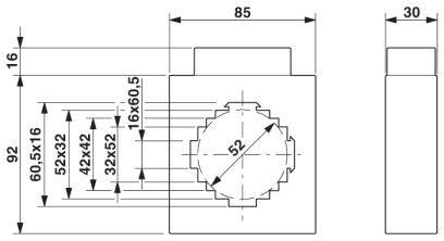 Phoenix Contact PACT MCR-V2-6015-85-800-1A-1 2905885 Stromwandlermodul Primärstrom 800A Sekundärstrom 1A Leiterdurchführung