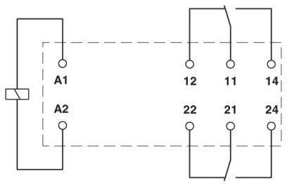 Phoenix Contact REL-MR-BL-24DC/21-21/MS Relais 24 V/DC 8A 2 Wechsler 10St.