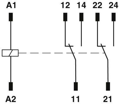 Phoenix Contact REL-SR- 24DC/2X21/FG Sicherheitsrelais 24 V/DC 6A 2 Wechsler 20St.
