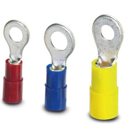 Phoenix Contact 3241211 Ringkabelschuh Querschnitt (max.)=6mm² Loch-Ø=5.3mm Teilisoliert Gelb 100St.