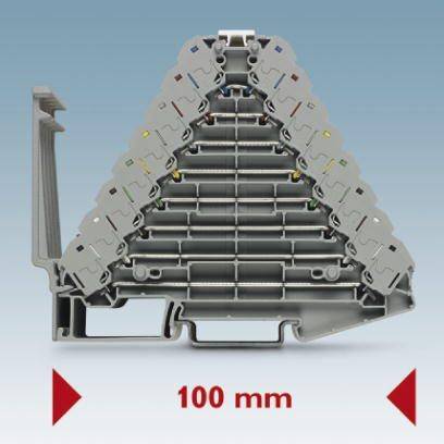 Phoenix Contact 3270135 Rangierverteiler Push-In-Klemme Blau 10St.