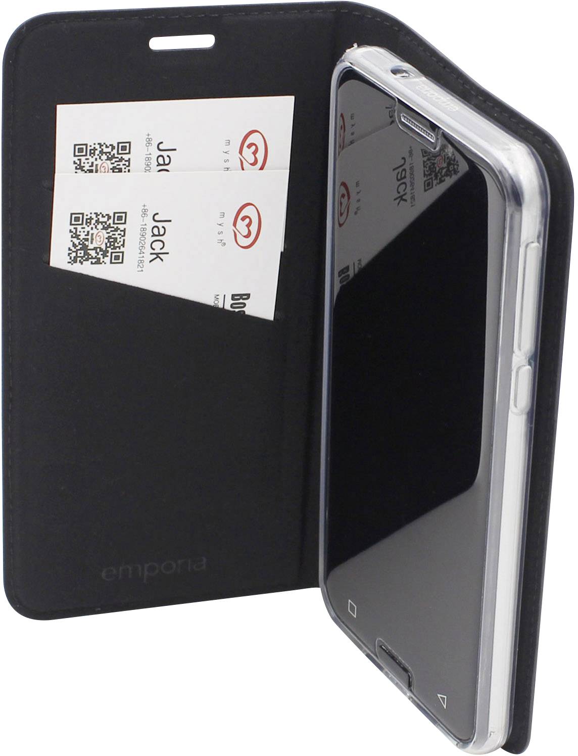 Emporia Nappa Book Case SMART.3 Flip Cover Emporia Schwarz LTB-NAP-S3-B
