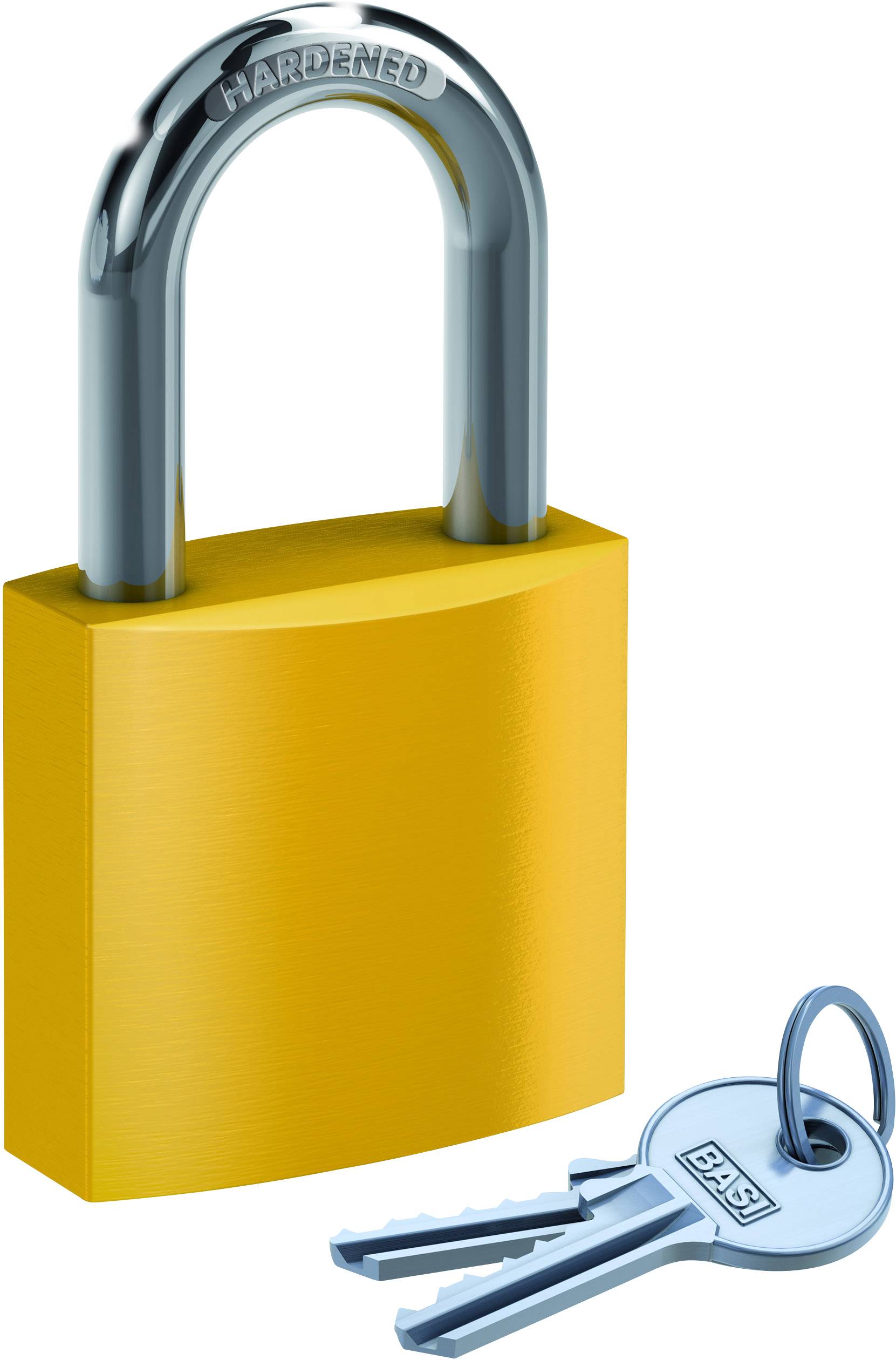 Basi 6190-4000-1600 Vorhängeschloss verschieden schließend Gelb