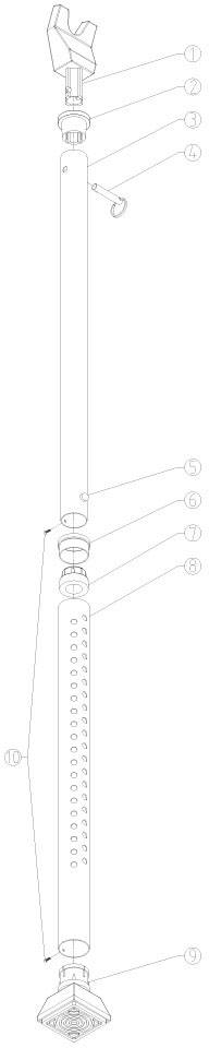 Basi 1200-0701 Tür-Sicherheitsstange