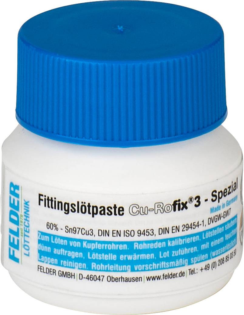 Felder "Cu-Rofix® 3-Spezial" Fittingslötpaste Inhalt 100g